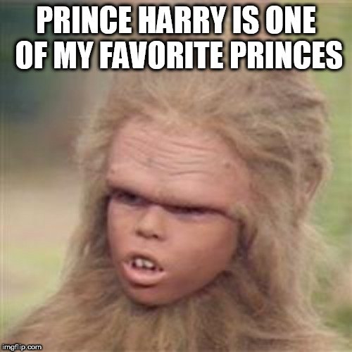Chaka | PRINCE HARRY IS ONE OF MY FAVORITE PRINCES | image tagged in chaka | made w/ Imgflip meme maker
