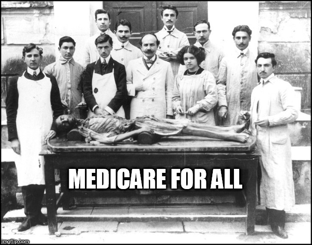 medicare | MEDICARE FOR ALL | image tagged in medicare | made w/ Imgflip meme maker