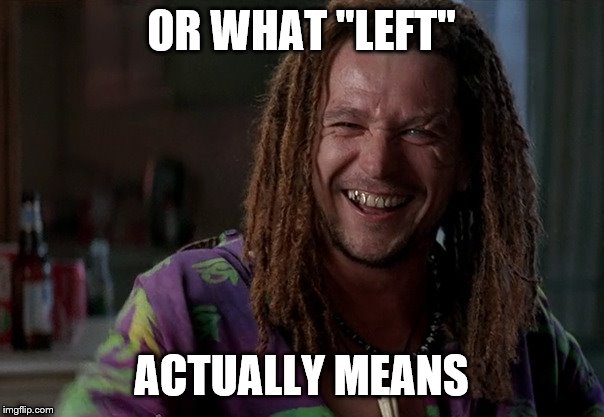 OR WHAT "LEFT" ACTUALLY MEANS | made w/ Imgflip meme maker
