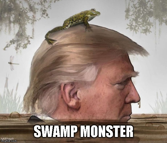 Come On In Corrupt Republicans - The Water is Fine | SWAMP MONSTER | image tagged in corruption,criminals,treason,impeach trump | made w/ Imgflip meme maker