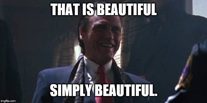 THAT IS BEAUTIFUL SIMPLY BEAUTIFUL. | made w/ Imgflip meme maker