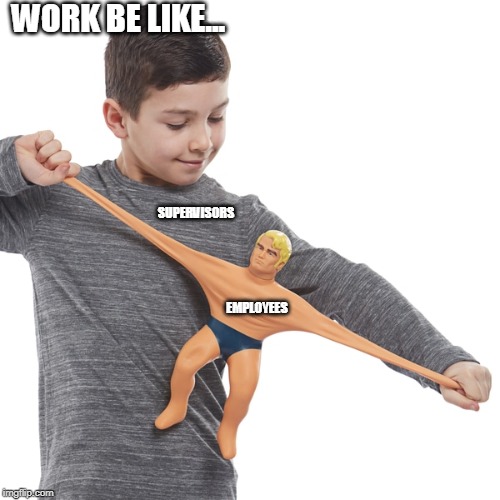 WORK BE LIKE... SUPERVISORS; EMPLOYEES | image tagged in work | made w/ Imgflip meme maker