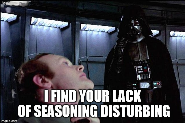 I Find Your Lack Of Faith Disturbing Meme Generator