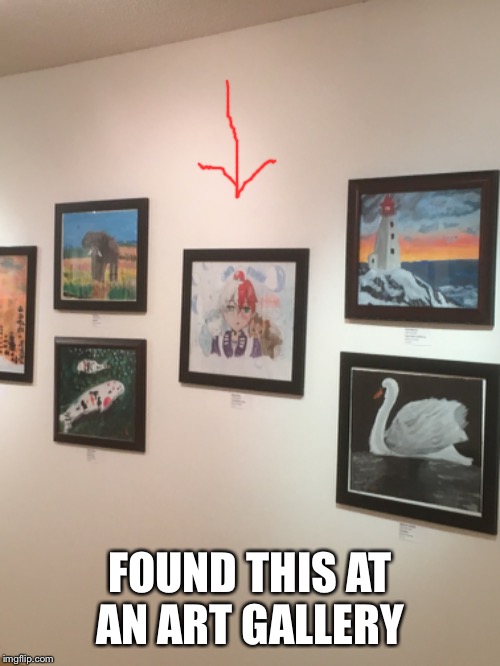 The works of weeaboo |  FOUND THIS AT AN ART GALLERY | image tagged in mha,anime,art,weeaboo,pokemon | made w/ Imgflip meme maker