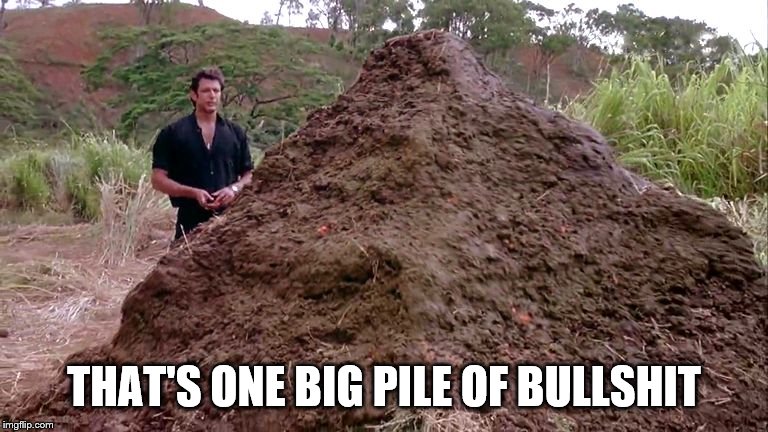 Big pile of bullshit | THAT'S ONE BIG PILE OF BULLSHIT | image tagged in big pile of bullshit | made w/ Imgflip meme maker