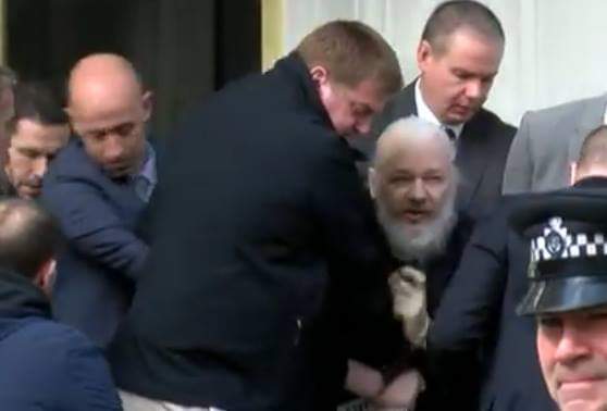 High Quality Julian Assange Arrested Blank Meme Template