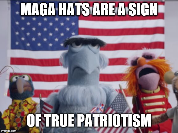 MAGA HATS ARE A SIGN OF TRUE PATRIOTISM | made w/ Imgflip meme maker