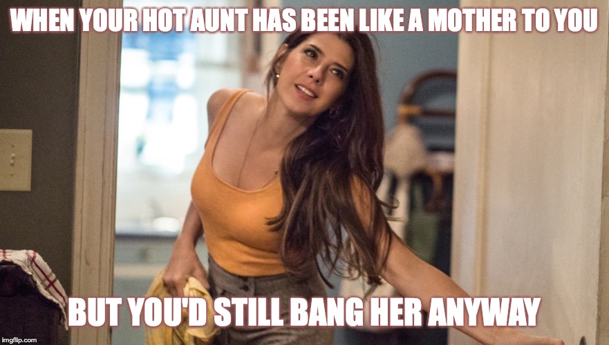 With great hotness comes great temptation. | WHEN YOUR HOT AUNT HAS BEEN LIKE A MOTHER TO YOU; BUT YOU'D STILL BANG HER ANYWAY | image tagged in don't go there,spiderman,you're aunt's a hotty peter | made w/ Imgflip meme maker