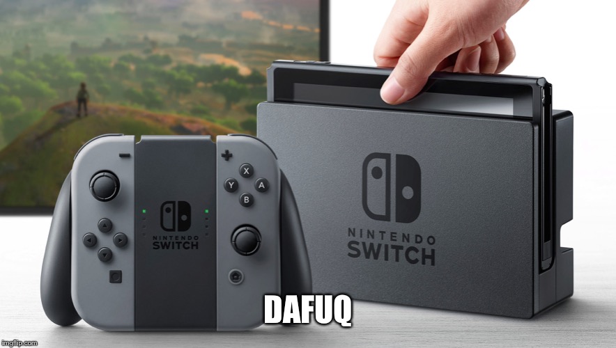 Nintendo Switch | DAFUQ | image tagged in nintendo switch | made w/ Imgflip meme maker