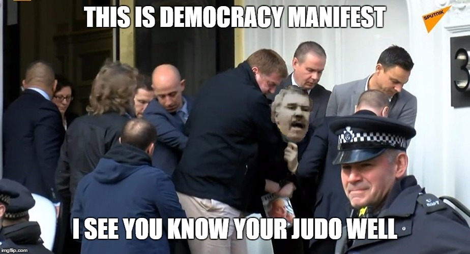 THIS IS DEMOCRACY MANIFEST; I SEE YOU KNOW YOUR JUDO WELL | made w/ Imgflip meme maker