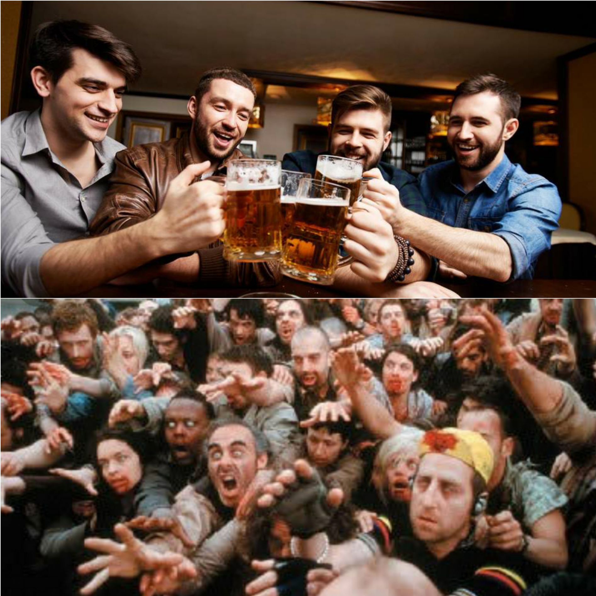 Zombie for beer Blank Meme Template