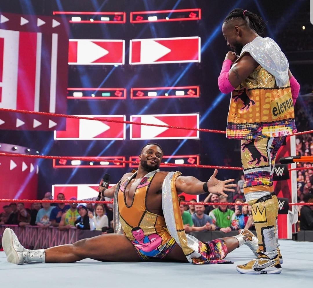 Big E doing the Splits Blank Meme Template