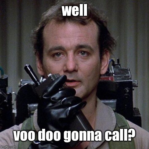Ghostbusters  | well voo doo gonna call? | image tagged in ghostbusters | made w/ Imgflip meme maker