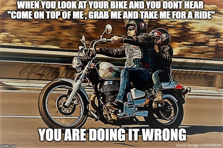 image tagged in motorcycles,wind therapy,bond,father and son,savage | made w/ Imgflip meme maker