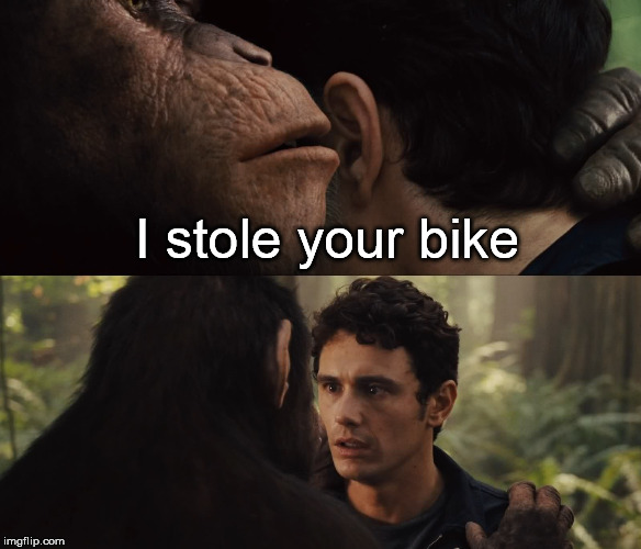 I stole your bike | made w/ Imgflip meme maker