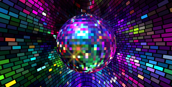High Quality Colored Disco Ball Blank Meme Template