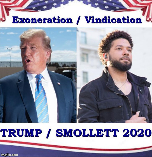 but . . . no collusion | image tagged in politics,jussie smollett,donald trump,election 2020,funny,trump | made w/ Imgflip meme maker