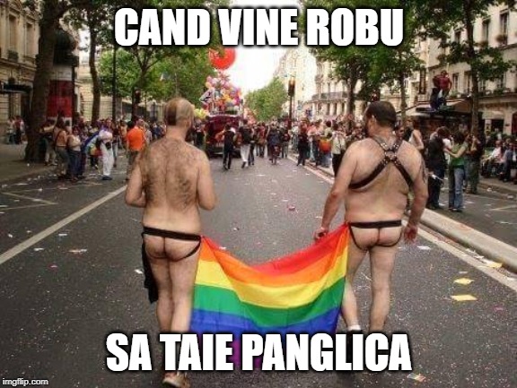 Gay Pride | CAND VINE ROBU; SA TAIE PANGLICA | image tagged in gay pride | made w/ Imgflip meme maker