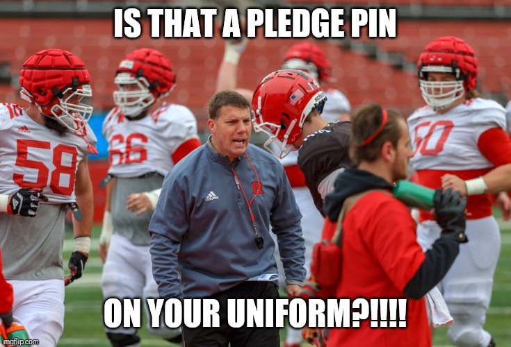 IS THAT A PLEDGE PIN; ON YOUR UNIFORM?!!!! | made w/ Imgflip meme maker