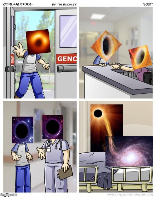 This Loss Meme, Literally, Sucks | image tagged in loss,blackhole,parody,loss sucks | made w/ Imgflip meme maker