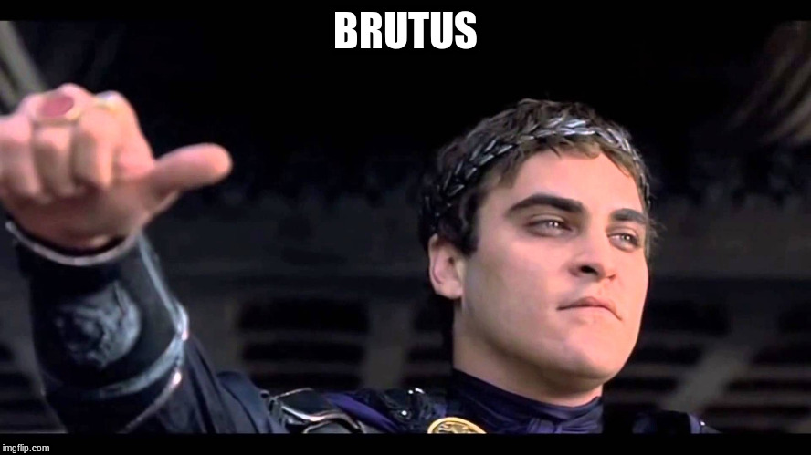 Ceasar | BRUTUS | image tagged in ceasar | made w/ Imgflip meme maker