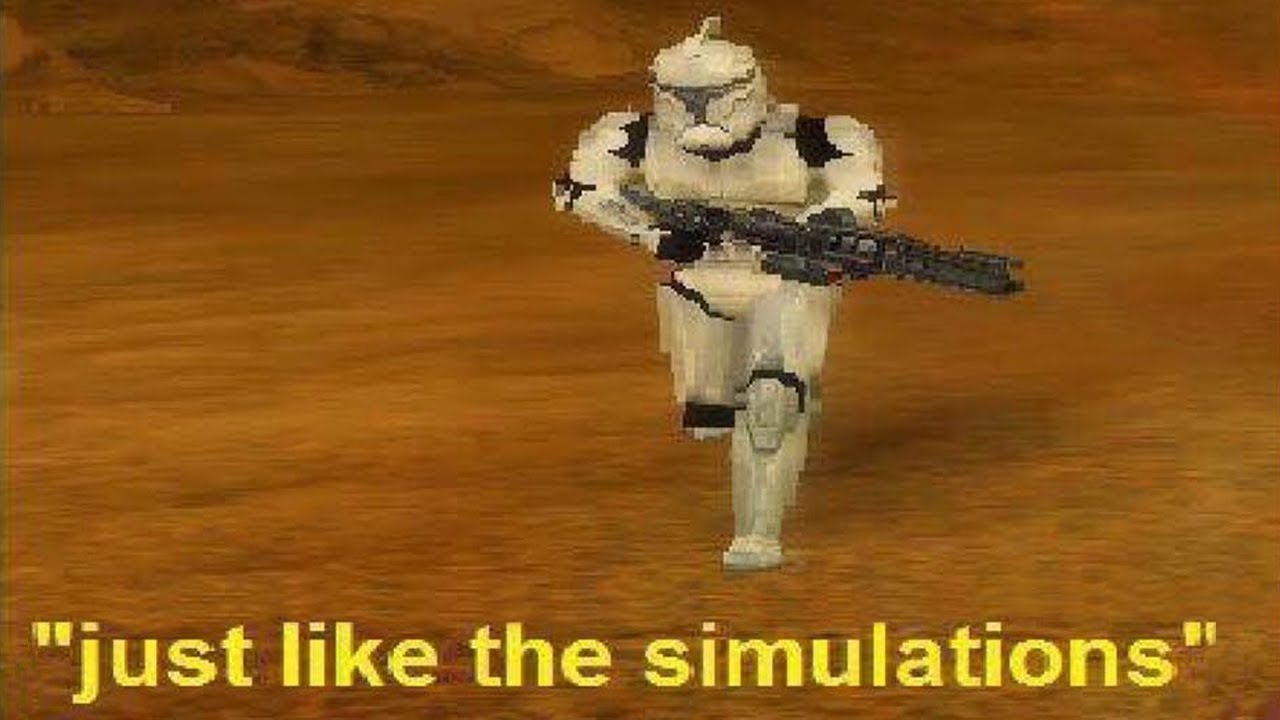 Just Like The Simulations Blank Template Imgflip
