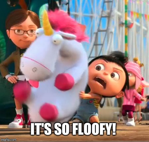 Agnes fluffy | IT'S SO FLOOFY! | image tagged in agnes fluffy | made w/ Imgflip meme maker