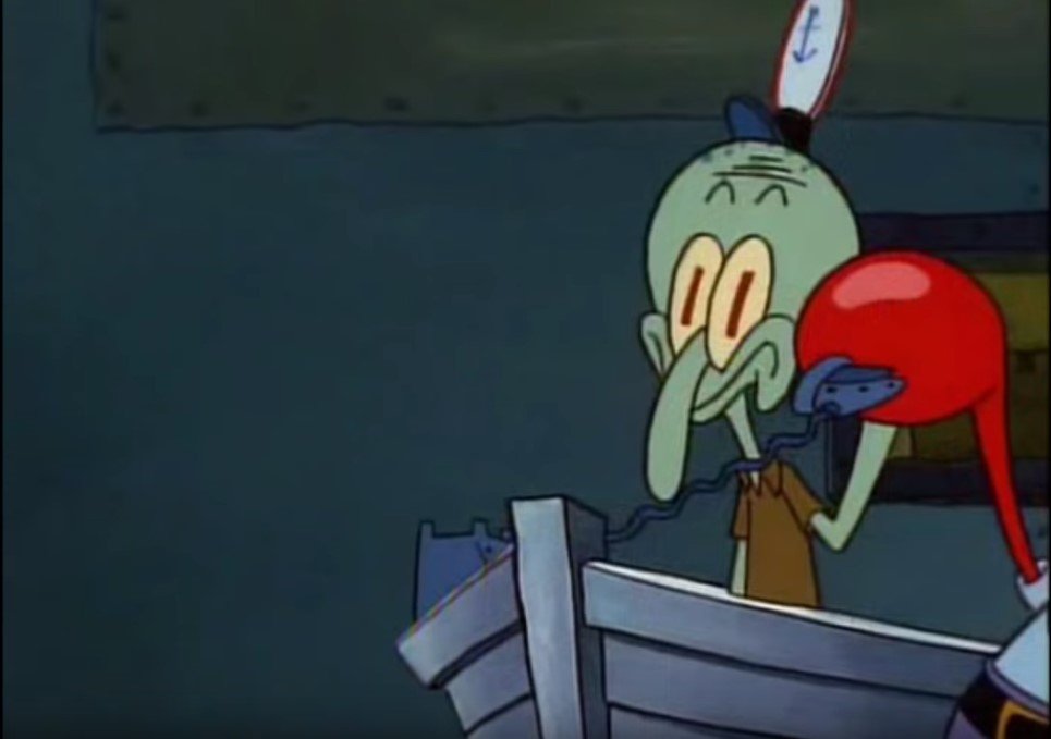 High Quality Surprised Squidward Blank Meme Template