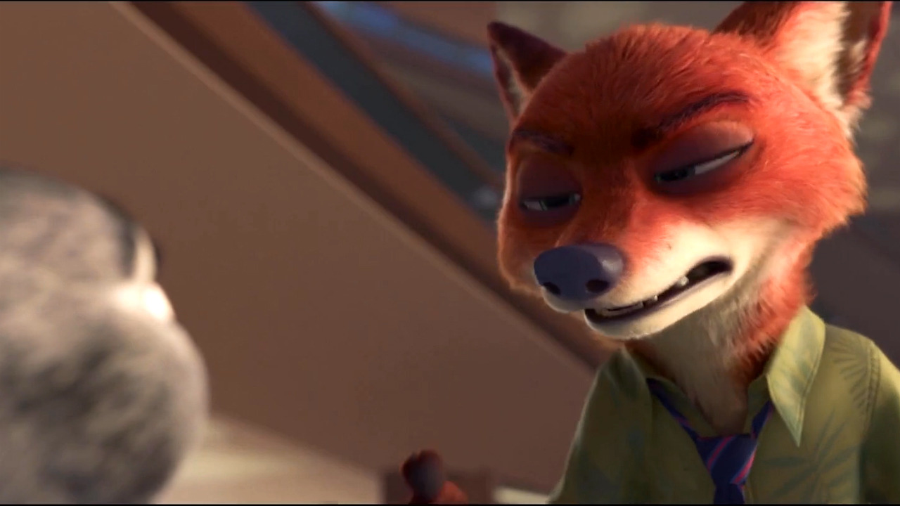 Nick Wilde serious Blank Meme Template