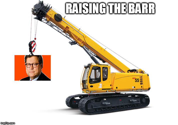 crane | RAISING THE BARR | image tagged in crane | made w/ Imgflip meme maker