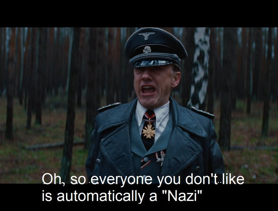 automatically a nazi Blank Meme Template