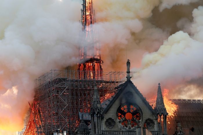 Notre Dame Burning Blank Meme Template