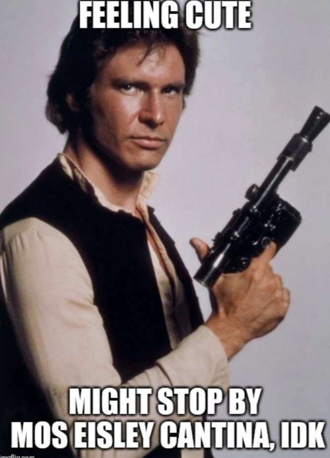 Cute Han Solo Blank Meme Template