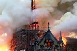 High Quality Notre Dame Church Burn Blank Meme Template