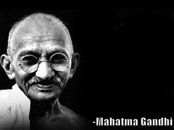 Wise Word Mahatma Gandhi Blank Meme Template