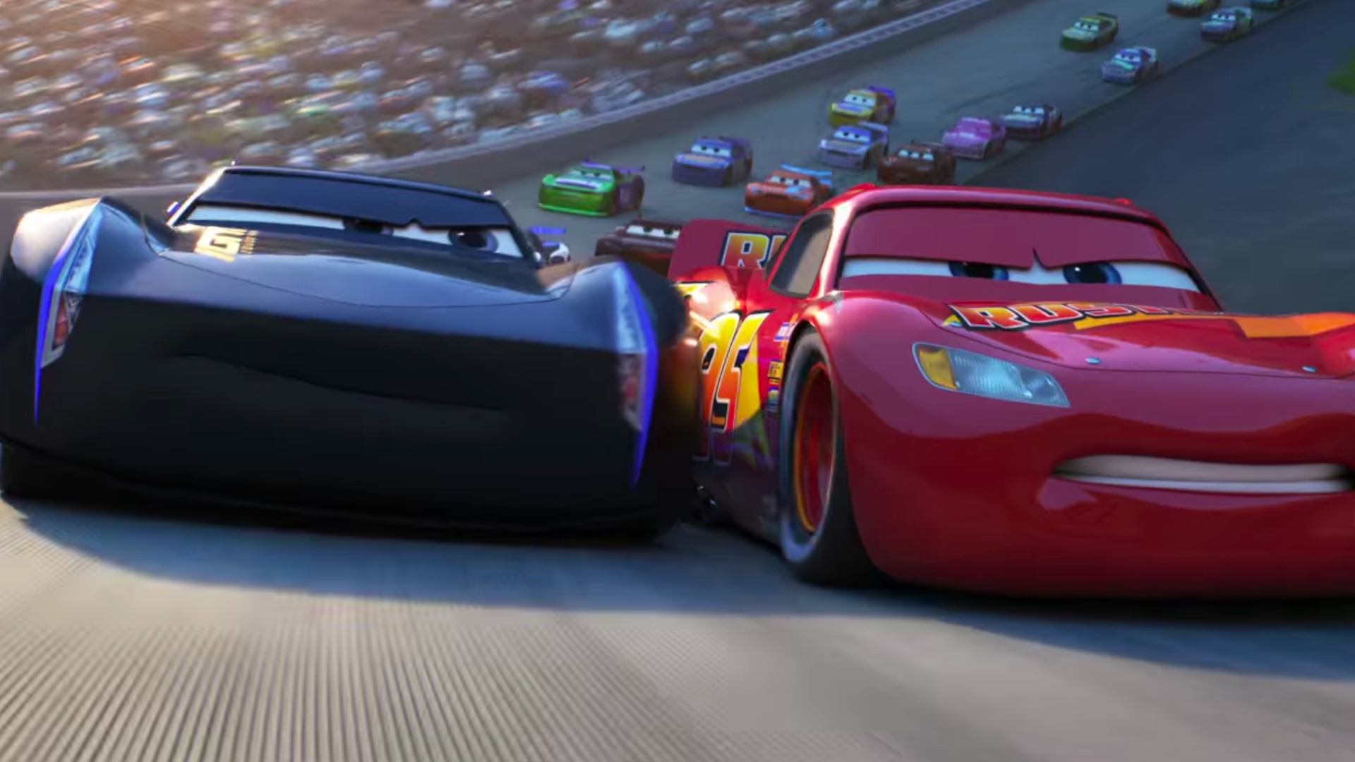 Lightning McQueen vs Jackson Storm Blank Meme Template