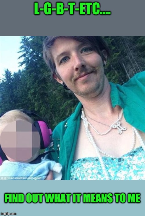 All the extra letters are becoming really pointless and tiresome | L-G-B-T-ETC.... FIND OUT WHAT IT MEANS TO ME | image tagged in lgbt-etc | made w/ Imgflip meme maker