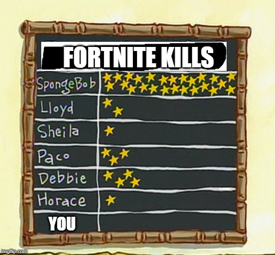 good noodle board | FORTNITE KILLS; YOU | image tagged in good noodle board | made w/ Imgflip meme maker