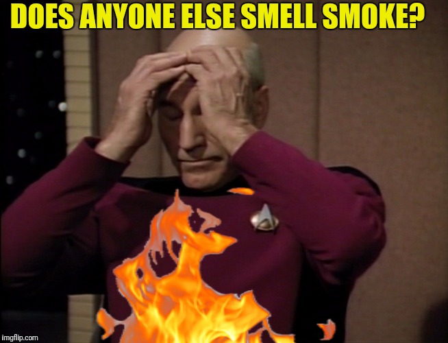 DOES ANYONE ELSE SMELL SMOKE? | made w/ Imgflip meme maker