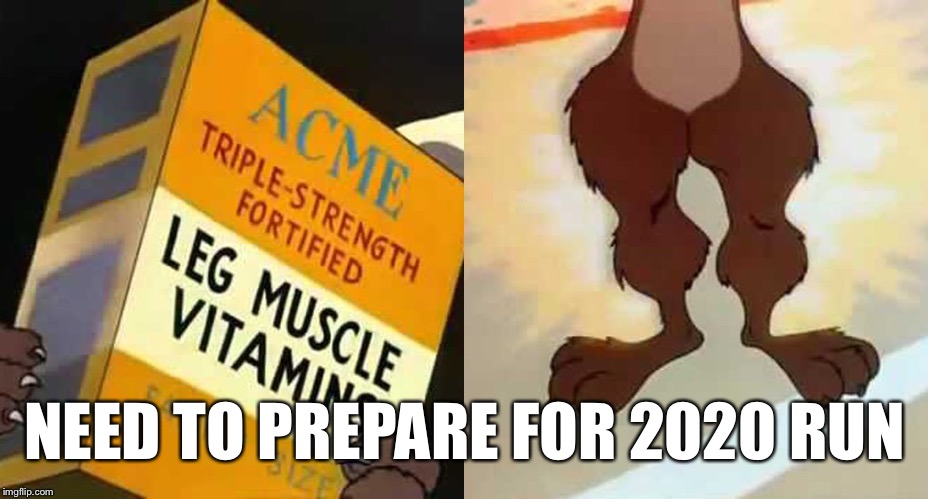 NEED TO PREPARE FOR 2020 RUN | made w/ Imgflip meme maker