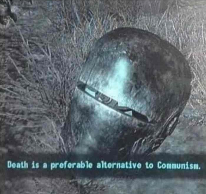 Death is a preferable alternative to Communism Blank Meme Template