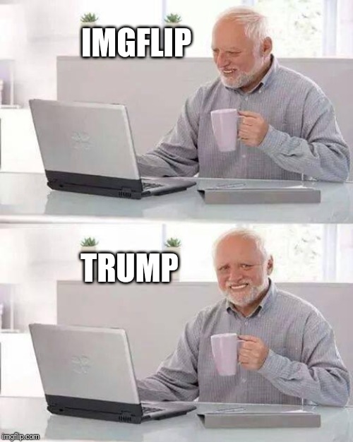 IMGFLIP TRUMP | image tagged in memes,hide the pain harold | made w/ Imgflip meme maker