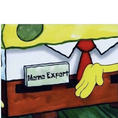 spongebob meme expert Blank Template - Imgflip