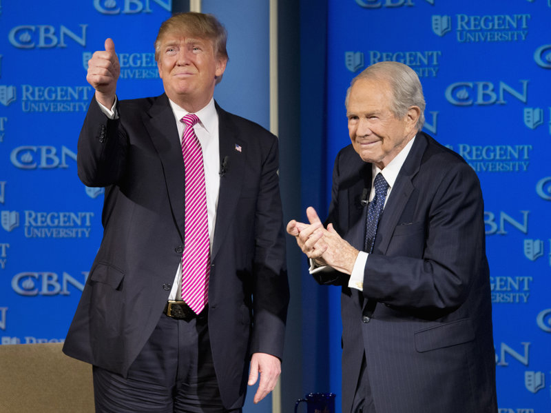 Trump and Pat Robertson Blank Meme Template