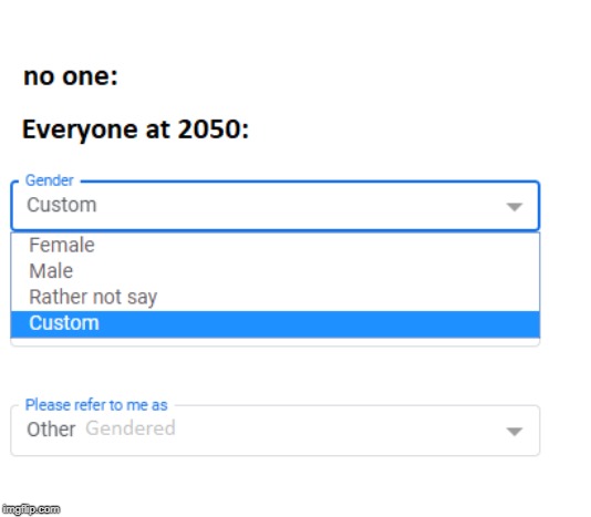 Don't be Goin around assuming ma gender! | image tagged in funny,gender identity,future,bizarre | made w/ Imgflip meme maker