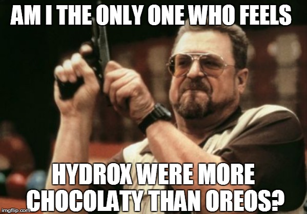 Got sunshine? | AM I THE ONLY ONE WHO FEELS; HYDROX WERE MORE CHOCOLATY THAN OREOS? | image tagged in am i the only one around here,food | made w/ Imgflip meme maker