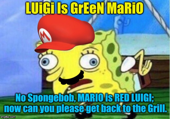 Mario Is Back At It Again In Spongebob Squarepants Imgflip