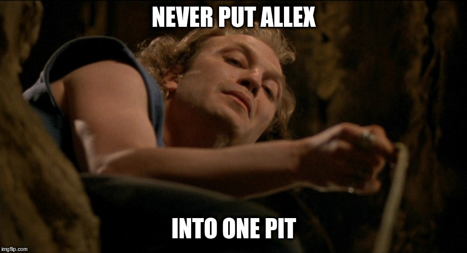 lotion in basket | NEVER PUT ALLEX; INTO ONE PIT | image tagged in lotion in basket | made w/ Imgflip meme maker