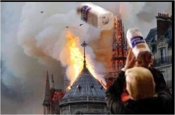 Trump First Puerto Rico now Paris Blank Meme Template