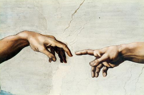Michelangelo Hands Blank Meme Template